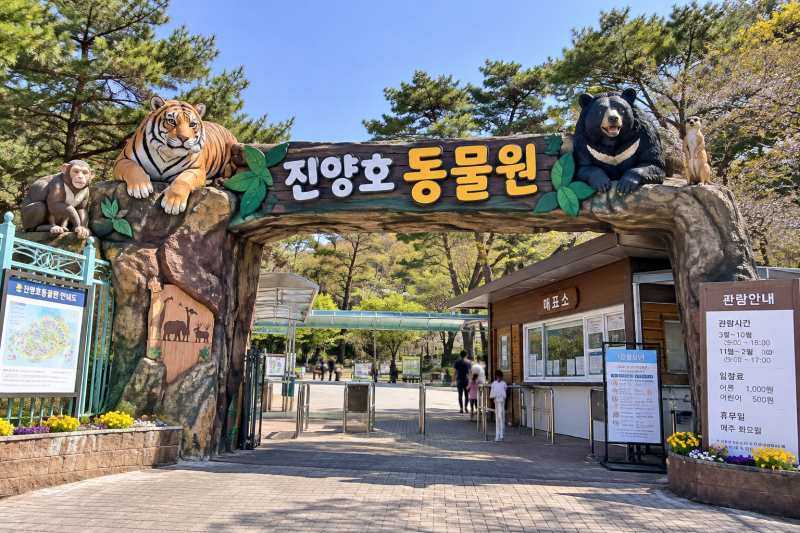 부산 근교에 호랑이·곰 있는 동물원이? 아이랑 가기 좋은 진양호동물원