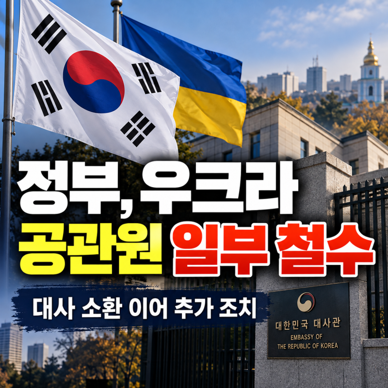 정부, 우크라이나 공관원 일부 철수 결정…대사 소환 이어 외교 갈등 커진 이유는?