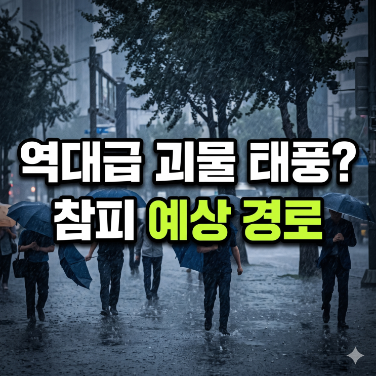 시속 200km 역대급 괴물? 제30호 <b>태풍 참피</b> 경로 예상과 한반도 <b>영향</b> ....