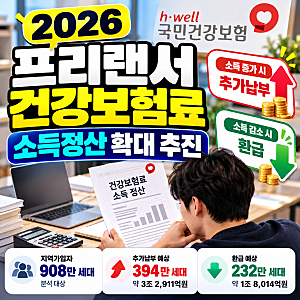 2026 프리랜서 건강보험료 소득정산 확대 추진 (추가납부·환급)