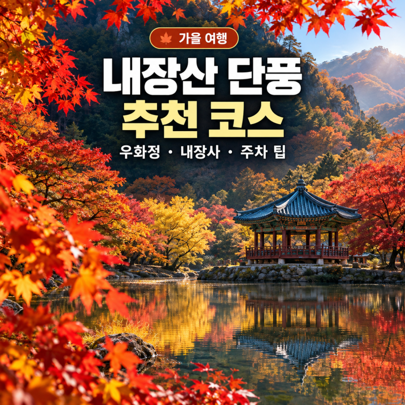 [ 내장산 단풍 구경 코스 추천 ] 우화정·내장사·주차·정읍 맛집
