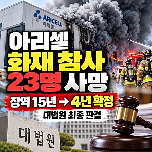 아리셀 화재 참사 23명 사망, 대표 징역 15년→4년 확정…감형 이유는?