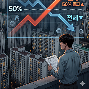 임대차 시장 지각 변동 …서울 아파트 '월세 시대' 열렸다. 월세 비중 사상 첫 50% 돌파