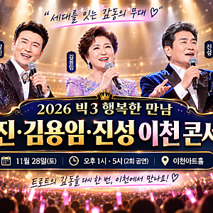 강진·김용임·진성 이천 콘서트 11월 28일｜오후 1시·5시, 좌석 가격과 할인 안내