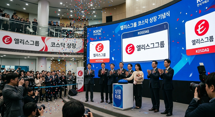 <b>엘리스</b>그룹 <b>주가</b> 코스닥 상장 첫날 급락! 공모주 향후 전망은?