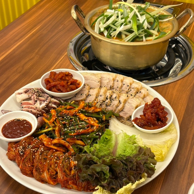 [양은이네 부산광안리역점] 부산 광안리 맛집 가성비 동태탕+오징어보쌈+냉면 세트 먹어본 ....
