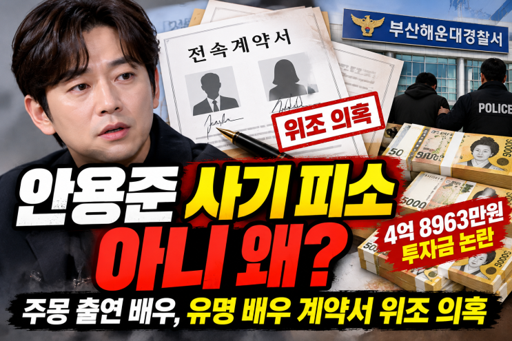 <b>안용준 사기 피소</b> 왜? 주몽 출연 배우 4억 8963만원 투자금