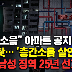 '배관 소음' 아파트 공지에도 이웃 탓… '층간소음 살인' 20대에 법원 중형 선고