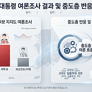 한동훈 대선 적합도 18.7% 기록! 차기 대통령 여론조사 결과와 중도층 반응은?