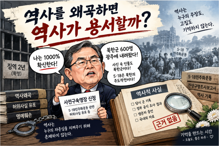 감옥까지 다녀왔는데 ... 또 같은 주장? 역사는 증거로 말한다