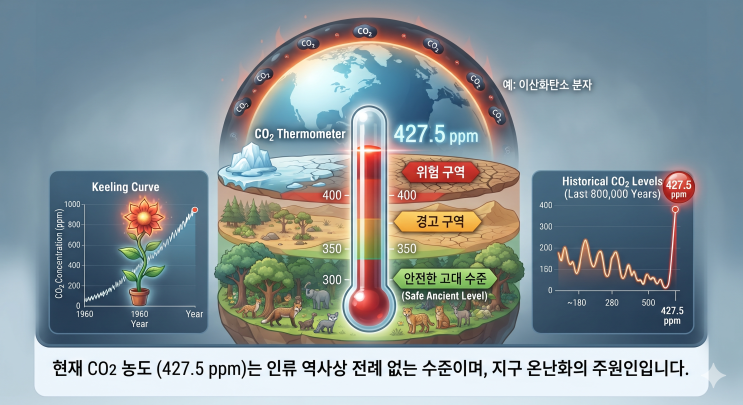 최근 전지구적 이상기후변화가 "이산화탄소(CO2)때문 이라고요?"