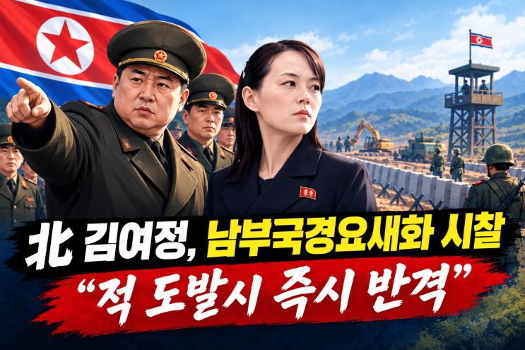 [북한 읽기] 北 <b>김여정</b>·박정천, <b>국경 요새화</b> 강행…“도발 땐 즉시 ....