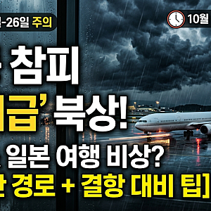 30호 태풍 참피 경로 변경! 이번주·다음주 제주도&일본 여행 괜찮을까? (항공권 결항 대처 팁)
