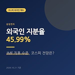 코스피 외국인 매도 올해 208조, 삼성전자 지분율 6.41%p↓