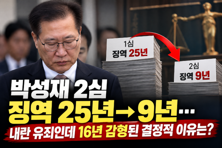 <b>박성재</b> 2심 징역 25년→9년…<b>내란</b> 유죄인데 16년 감형된 결정적 이유....