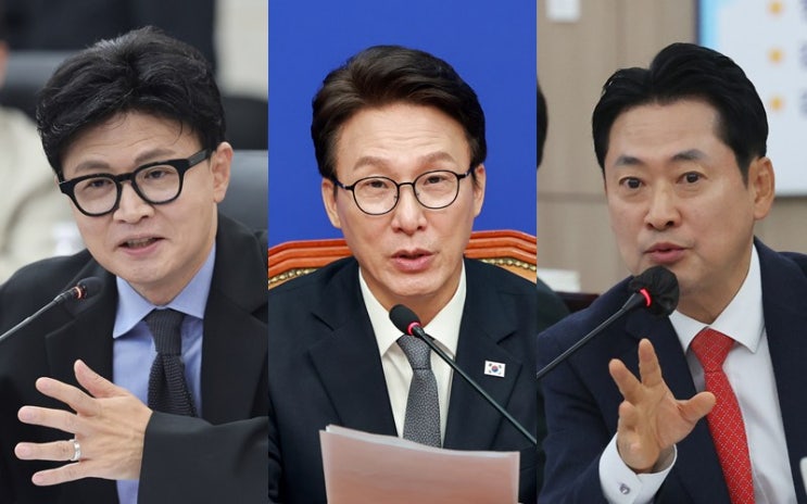 [조원씨앤아이] <b>한동훈</b>, <b>차기 대선 적합도</b> 18.7% 1위…김민석·장동혁 ....