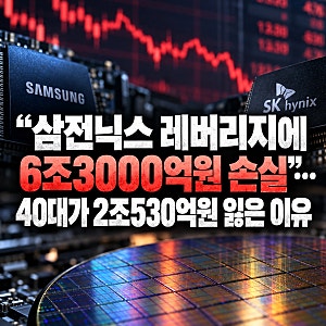 삼전닉스 레버리지 손실 6조3천억…40대가 2조530억 원 잃은 이유
