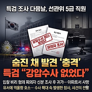 특검 조사받던 중앙선관위 5급 직원 숨진 채 발견… 특검 "강압수사 전혀 없었다"
