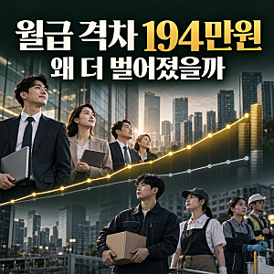정규직·비정규직 월급 격차 194만원, 왜 더 벌어졌을까