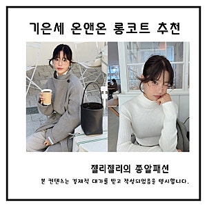 기은세 데일리룩 속 온앤온 아우터 터틀넥 여자 겨울 코디 롱코트 추천