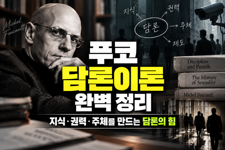 푸코 담론이론 완벽 정리: 권력·지식·규율권력·<b>판옵티콘</b> 핵심 개....