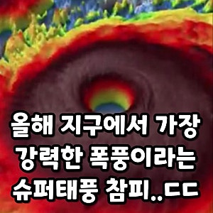 초강력 태풍 참피 북상! 주말 제주·남부지방 영향은? 예상 경로와 대비 방법 총정리