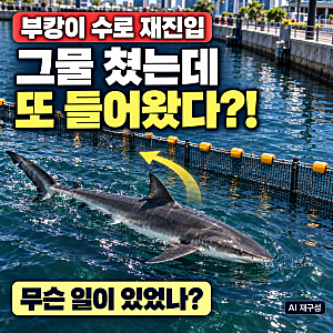 부캉이 그물 뚫고 수로 재진입, 34일 만에 나갔는데 왜?