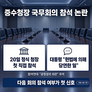 대통령은 "당연한 일"이라는데… 중수청장 국무회의 참석 논란 총정리