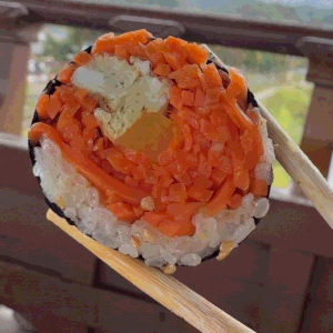 전주 당근김밥 맛집 오선모 옛날김밥, 56년 전통의 이색 김밥