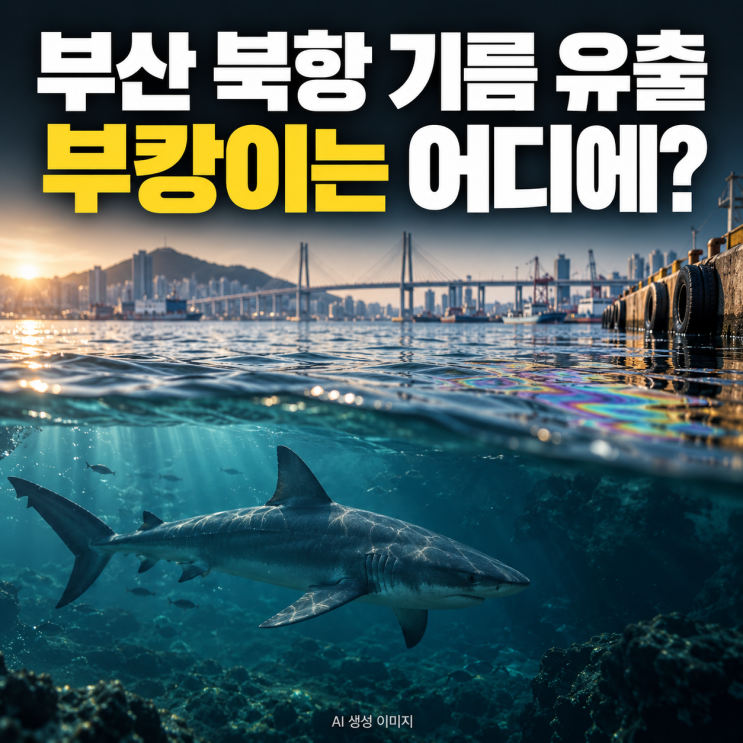 부캉이는 어디에? <b>부산 북항 기름 유출</b>, 수로 인근까지 번진 <b>기름</b>띠