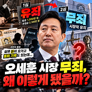 오세훈 시장 항소심 무죄, 돈과 통화 기록은 있는데 왜? 1심 유죄가 뒤집힌 이유