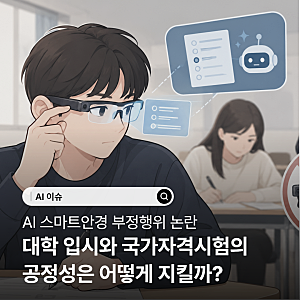 [AI 이슈] AI 스마트안경 부정행위 논란, 대학 입시와 국가자격시험의 공정성은 어떻게 지킬까....