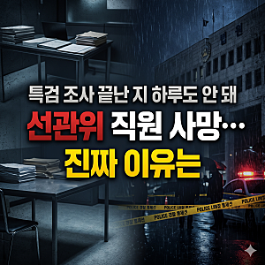 특검 조사 끝난 지 하루도 안 돼 선관위 직원 사망…진짜 이유는
