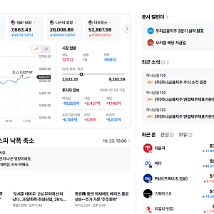 10월 23일 코스피 마감 전 분석, 4%대 급락에서 보합까지 회복한 이유