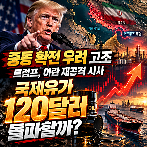 중동 확전 우려 고조, 트럼프 이란 공격 시사…국제유가 120달러 돌파할까?