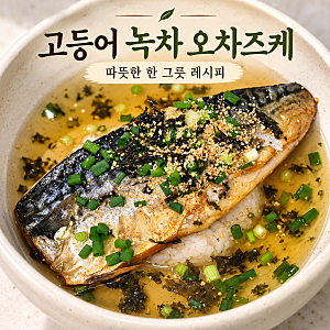 [요리일기] 고등어구이 하나로 완성! 따뜻한 녹차 오차즈케 레시피
