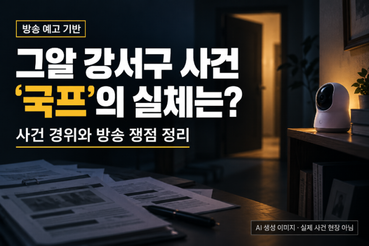 그것이 알고 싶다 강서구 사건 정리｜‘<b>국프</b>’와 <b>514번의 처벌</b>, 밝혀....