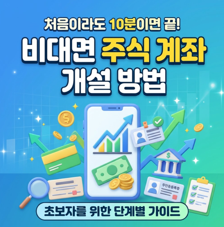 비대면 주식 계좌 개설 방법, 초보자가 모르면 손해 보는 3가지 (증....