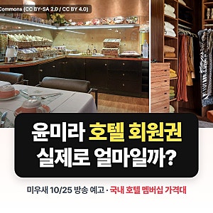 윤미라 미우새 호텔 회원권, 얼마짜리일까? 국내 호텔 멤버십 가격까지 따져보니