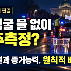 “입 헹굴 물 안 줬다면?” 대법원 음주측정 판결, 핵심과 적용 범위 정리