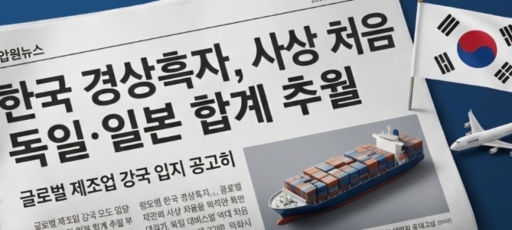[경제 동향] 글로벌 시장에서 입지 넓히는 <b>한국</b> 경제, <b>경상</b>수지 <b>흑자</b>....