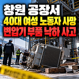 창원 사업장 철거 작업 중 참변, 변압기 부품에 맞아 사망
