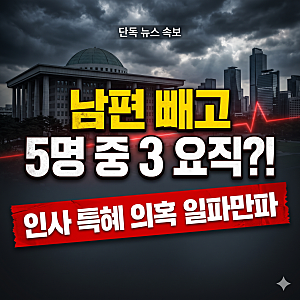 "남편 빼고 5명 중 3명이 요직으로?!" 김현지 실장 둘러싼 충격적인 인사 특혜 의혹과 경질 요....