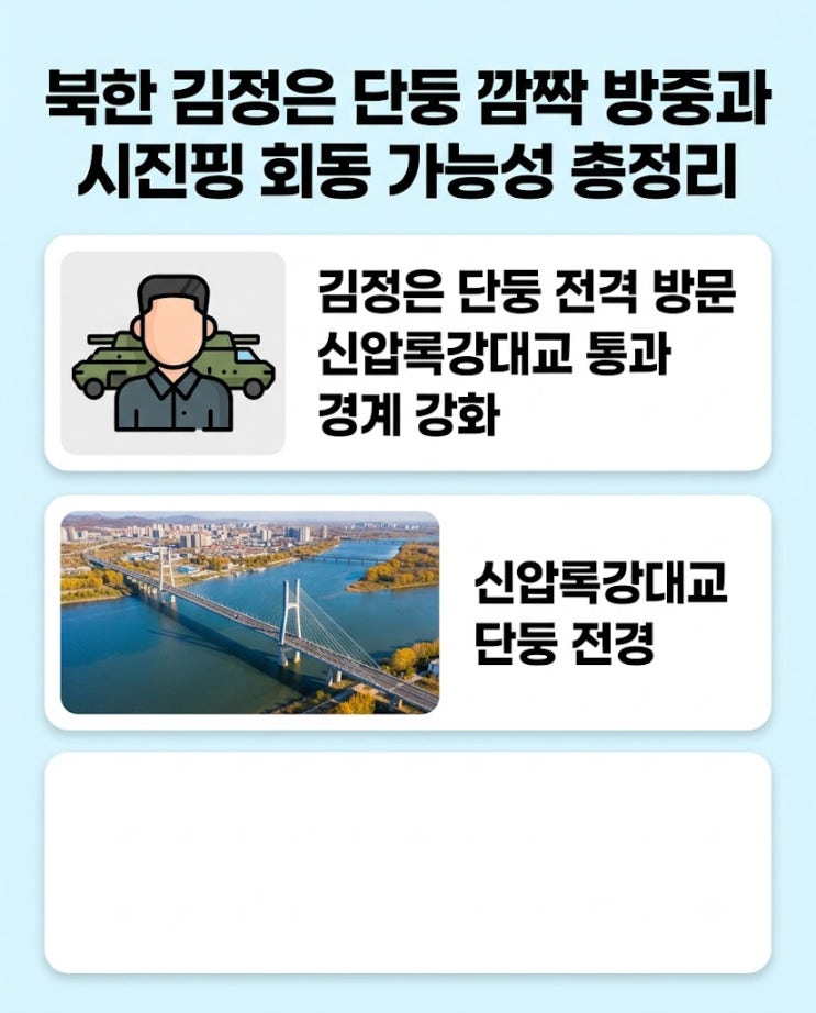 북한 <b>김정은</b> 단둥 <b>깜짝 방중</b>과 시진핑 회동 가능성 총정리
