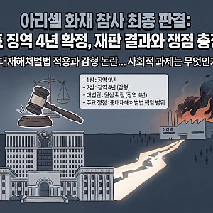 아리셀 화재 참사 대표 대법원 징역 4년 확정 판결, 재판 결과와 쟁점 총정리