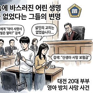 대전 20대 부부 아기 방치 사망 사건, 공판서 드러난 충격적 전말과 아동학대 처벌 수위