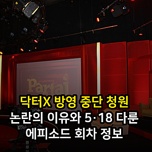 닥터X 방영 중단 청원 논란의 이유와 5·18 다룬 에피소드 회차 정보