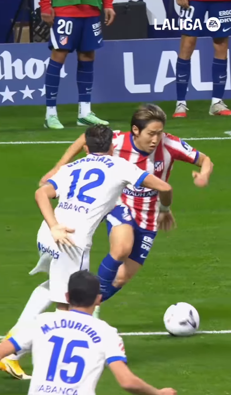 AT마드리드 라리가 10라운드 대 데보르티보전 1-0 승리 <b>선발 출전</b>한 ....