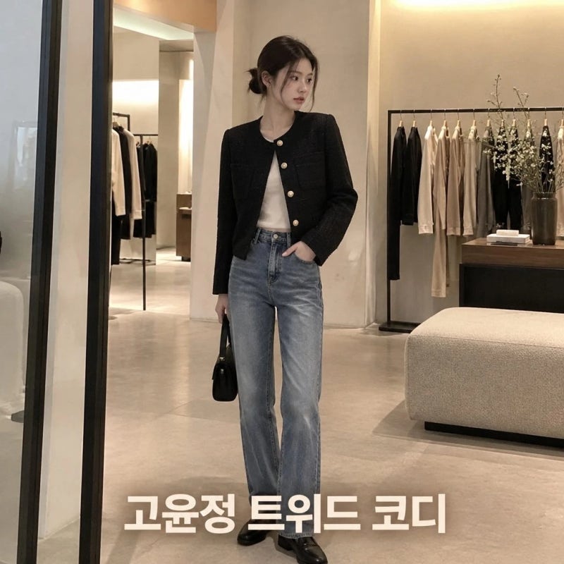 고윤정처럼 빛나는 트위드자켓 코디 완성법