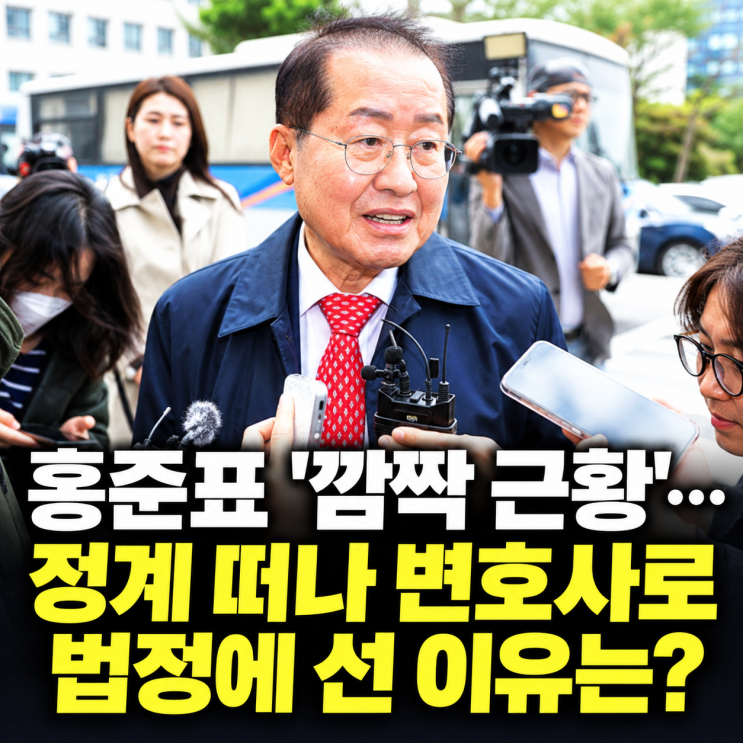<b>홍준표</b> '깜짝 근황'…정계 떠나 변호사로 법정에 선 이유는?